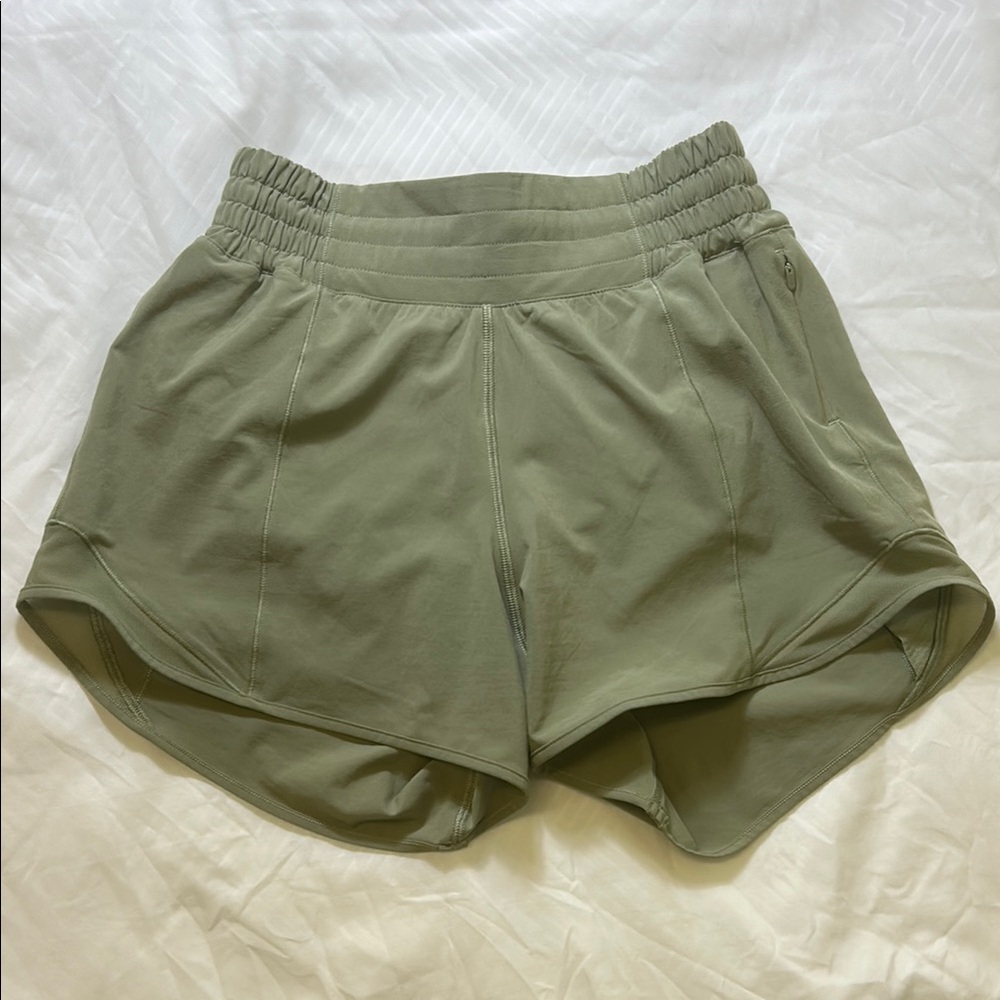 Olive Green Lululemon shorts